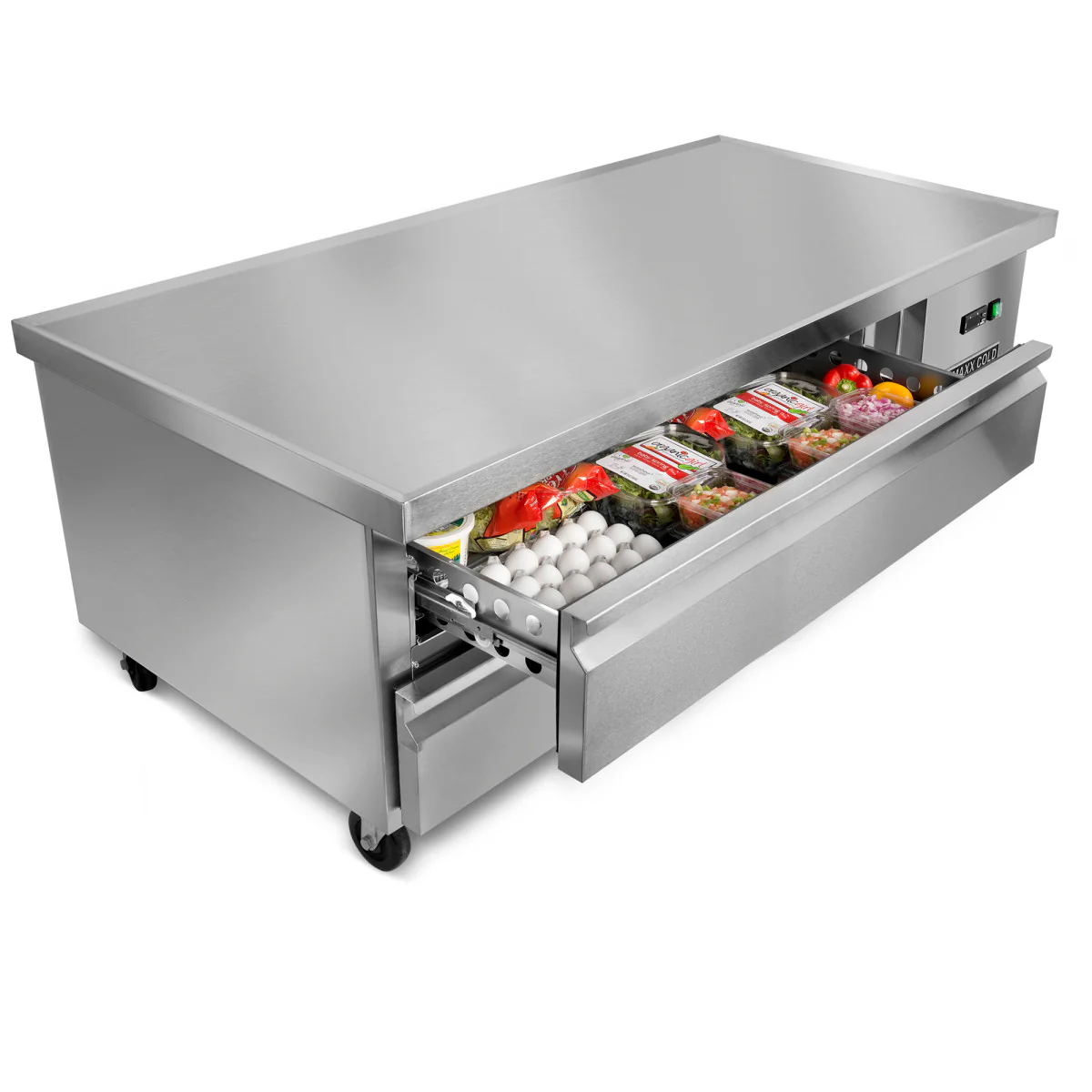 Maxx Cold X-Series Two-Drawer Refrigerated Chef Base - Image 3