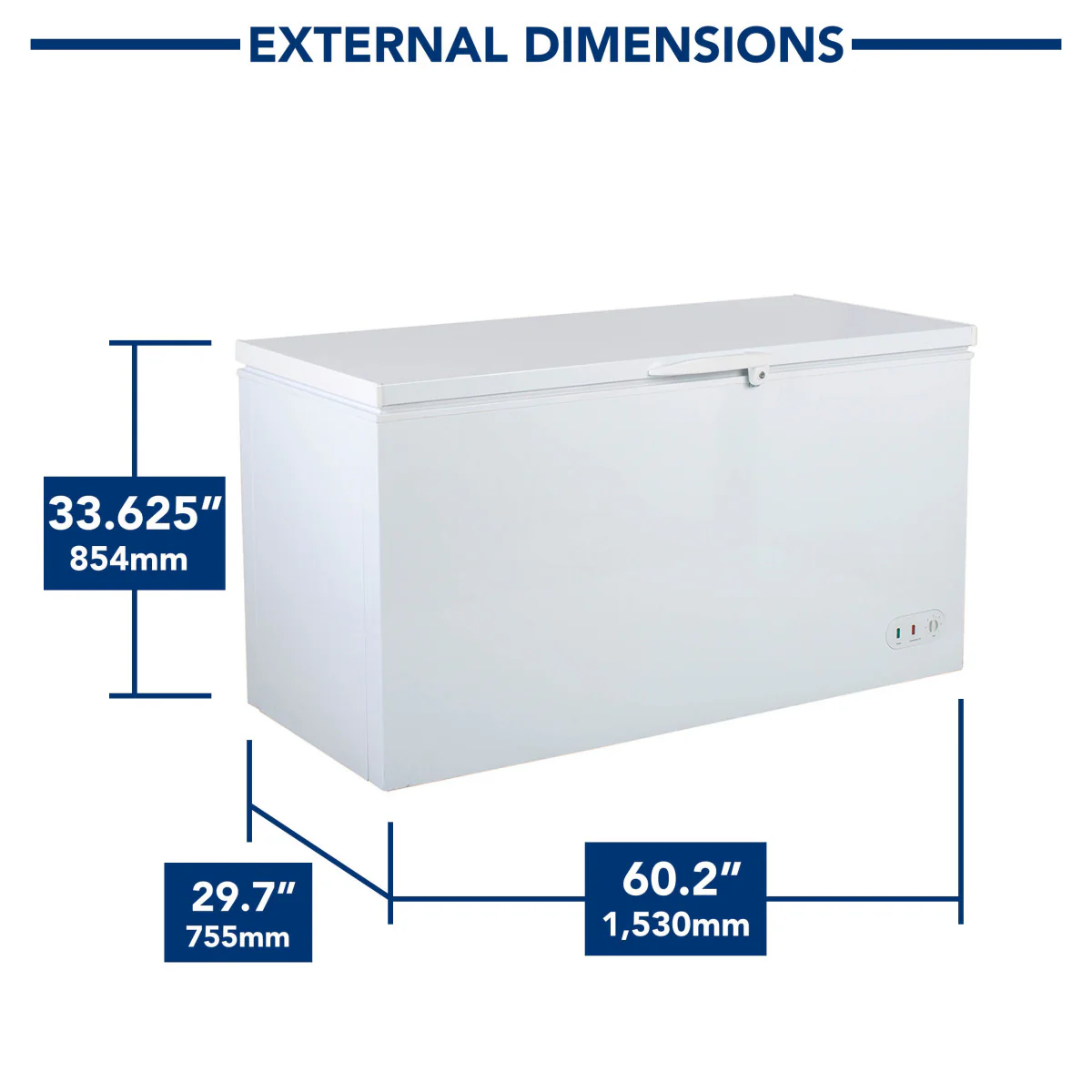 Maxx Cold Select Series Chest Freezer with Solid Top - Image 3