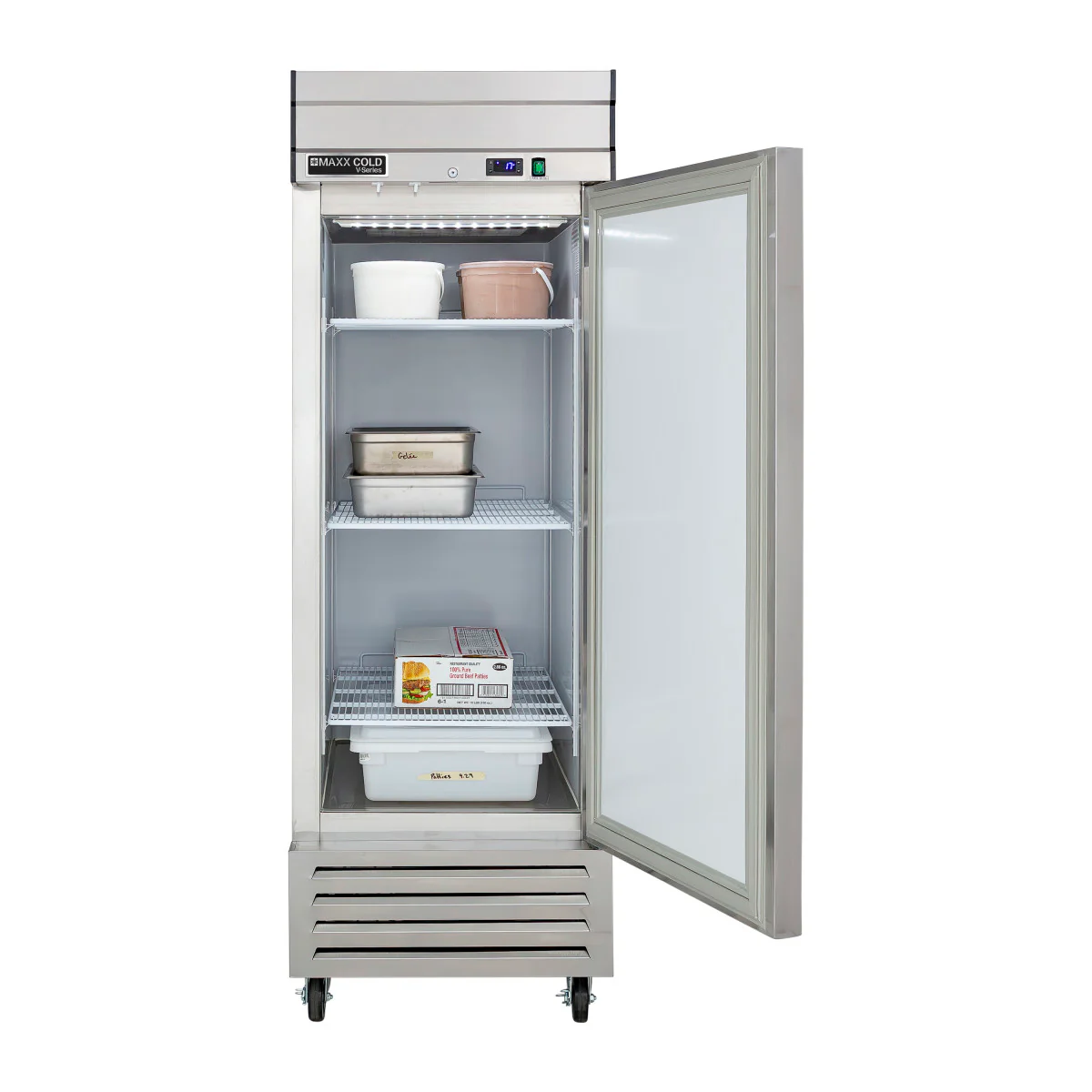 Maxx Cold V-Series 1 Door Reach-In Freezer, Bottom Mount - Image 4