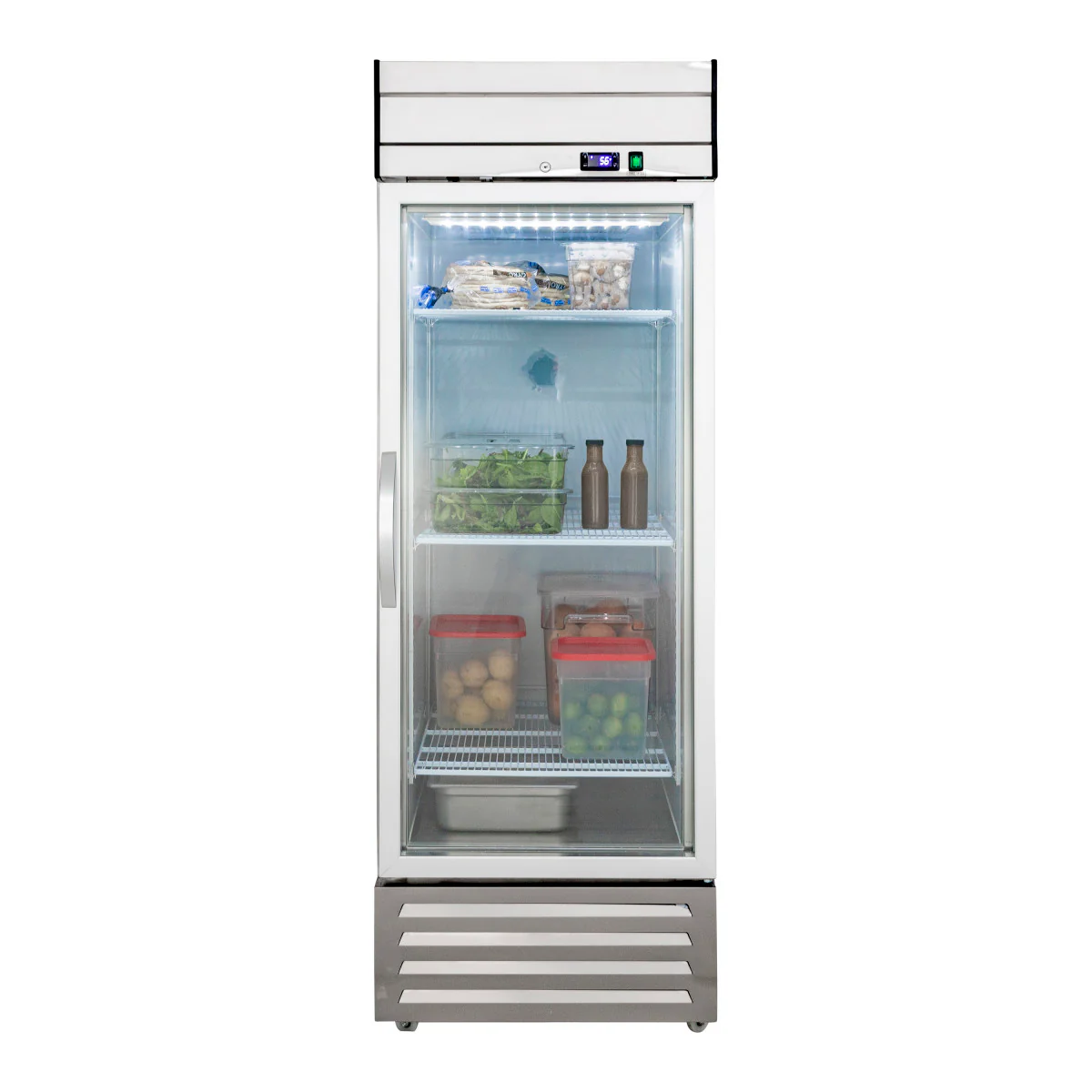 Maxx Cold V-Series 1 Glass Door Reach-In Refrigerator, Bottom Mount - Image 2