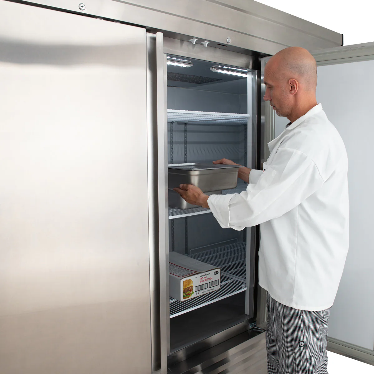 Maxx Cold V-Series 3 Door Reach-In Freezer, Bottom Mount - Image 2
