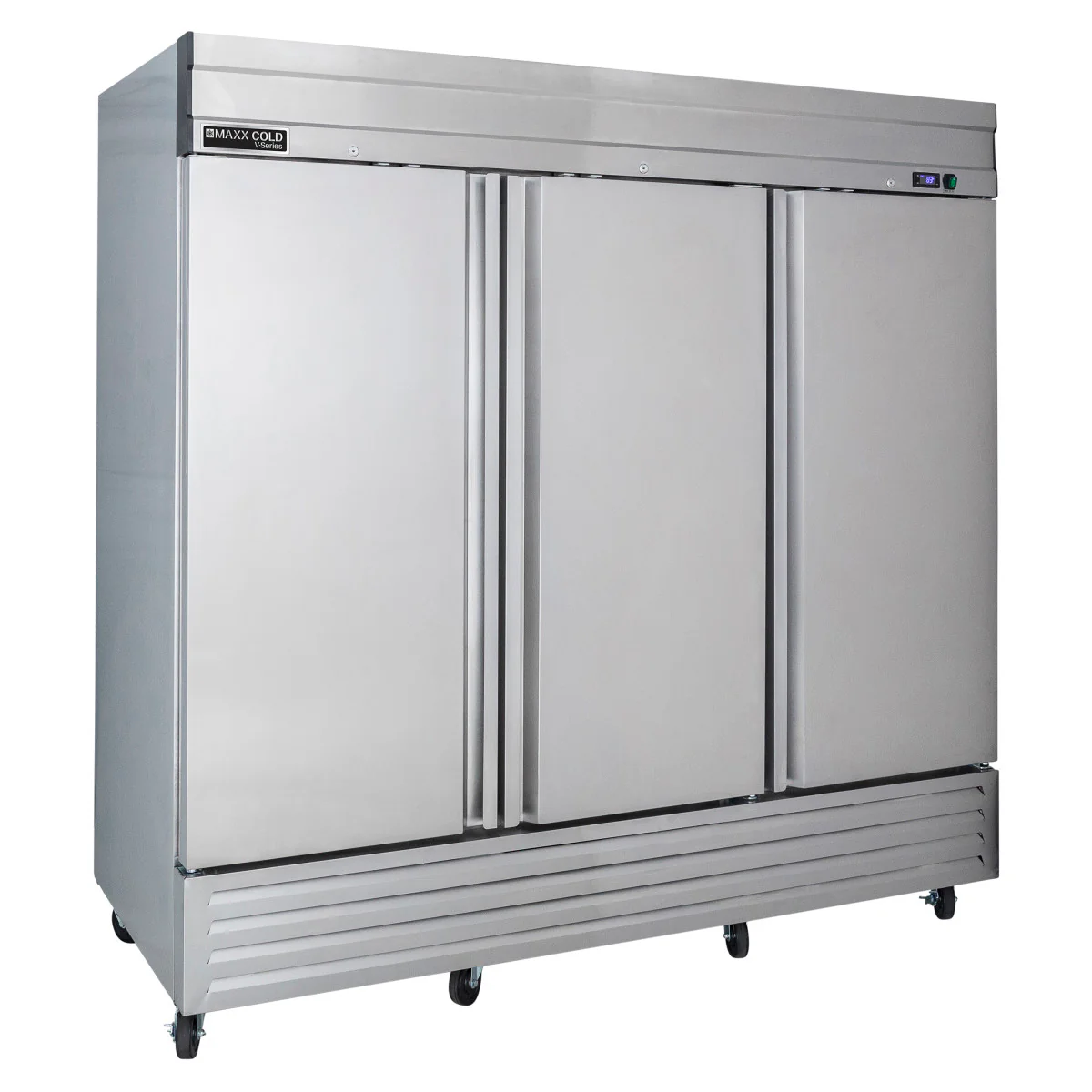 Maxx Cold V-Series 3 Solid Door Reach-In Refrigerator, Bottom Mount