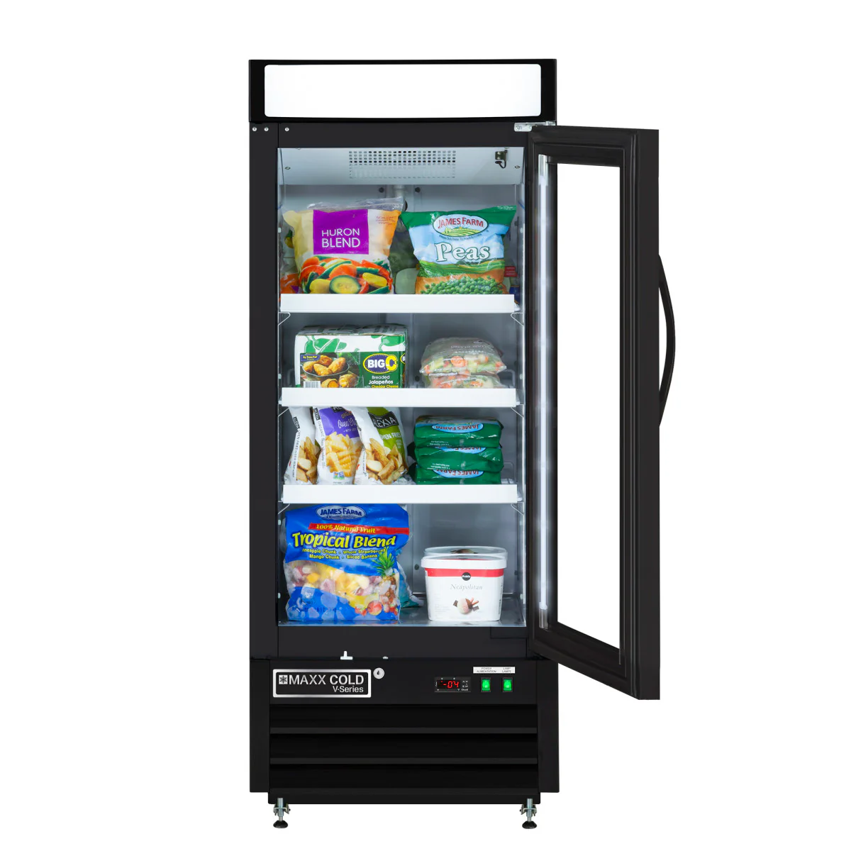 Maxx Cold V-Series Single Glass Door Merchandiser Freezer - Image 2