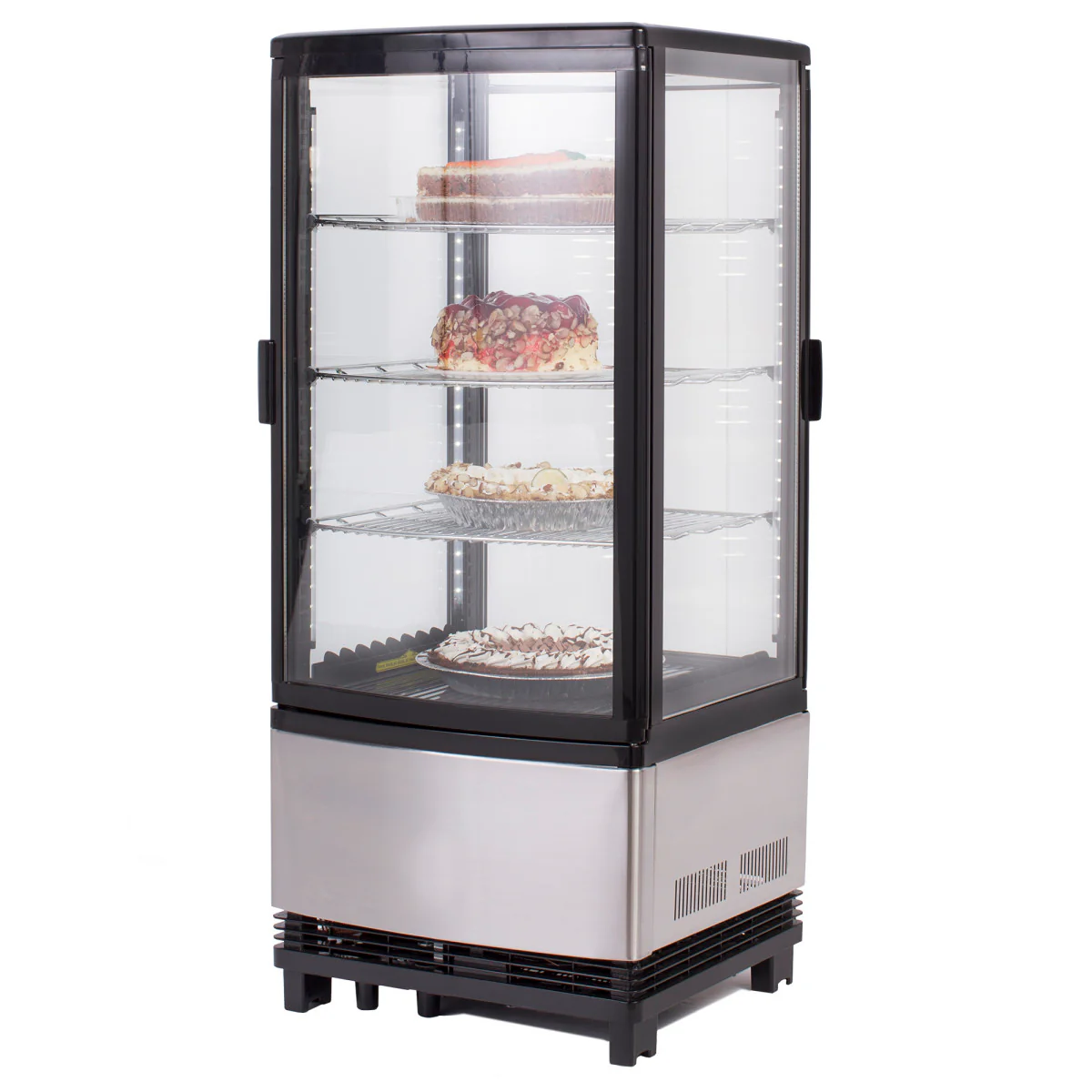 Maxx Cold X-Series 4-Sided Glass Two-Door Pass-Thru Merchandiser Refrigerator - Image 4