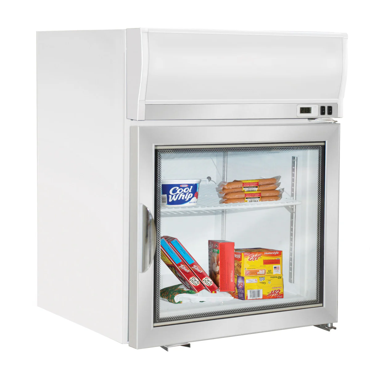 Maxx Cold X-Series Glass Door Countertop Merchandiser Freezer - Image 3