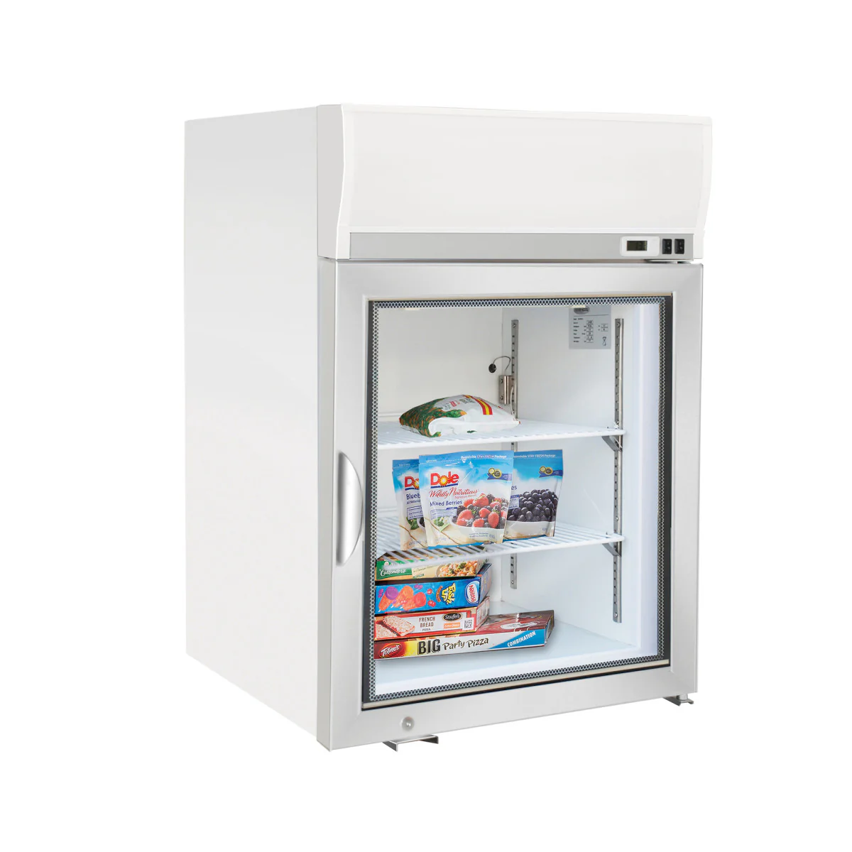 Maxx Cold X-Series Glass Door Countertop Merchandiser Freezer - Image 3