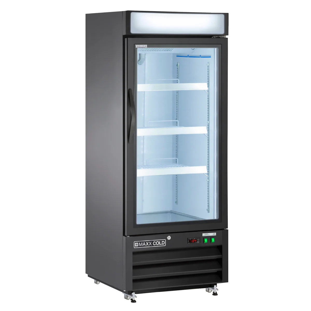 Maxx Cold X-Series Single Glass Door Merchandiser Freezer