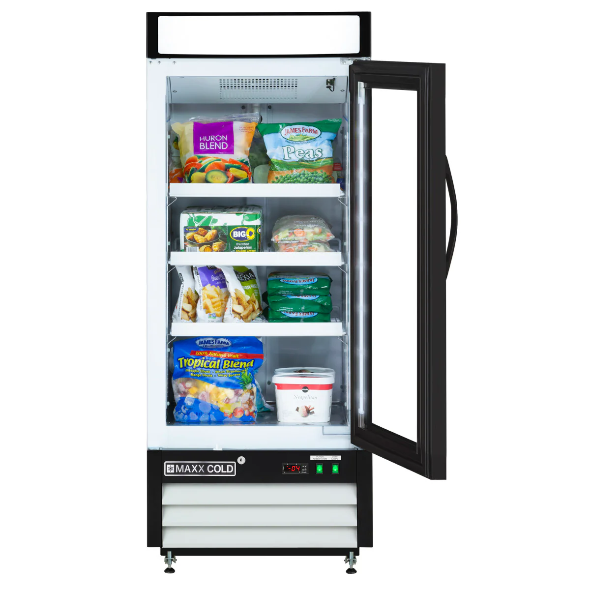 Maxx Cold Single Glass Door Merchandiser Freezer - Image 3