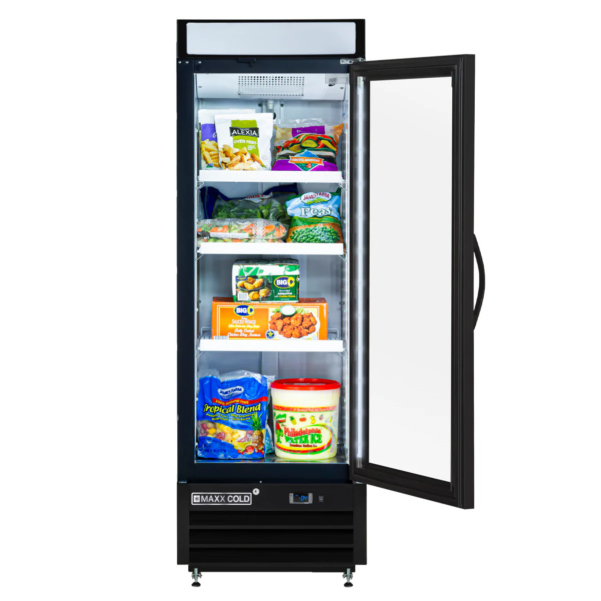 Maxx Cold X-Series Single Glass Door Merchandiser Freezer - Image 3