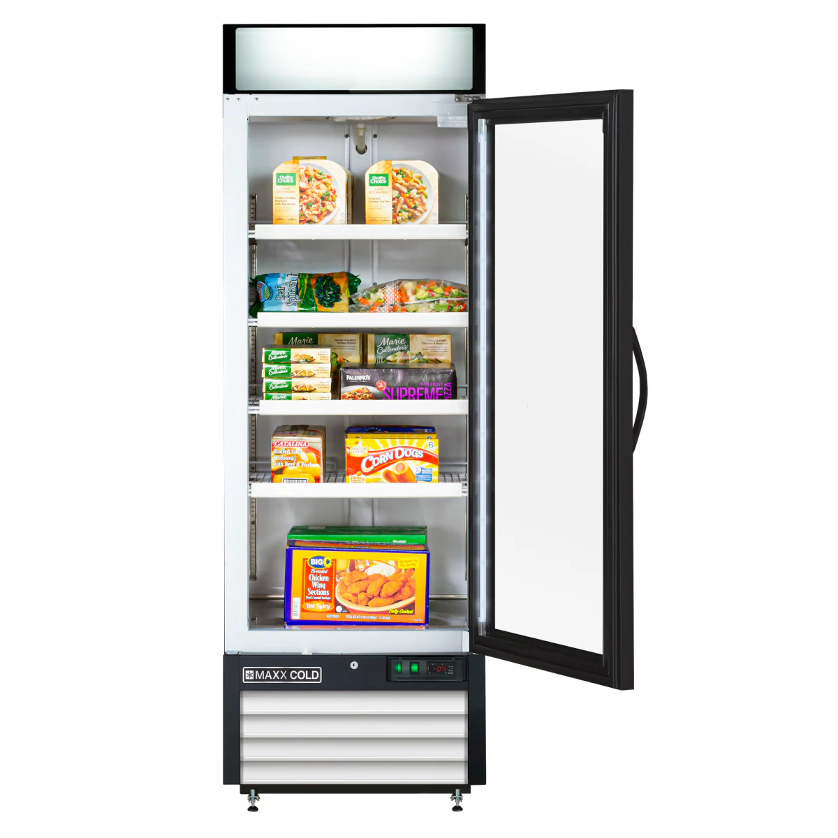 Maxx Cold 27" Glass Door Merchandiser Freezer, Free Standing, 23 Cu. Ft. - Image 3