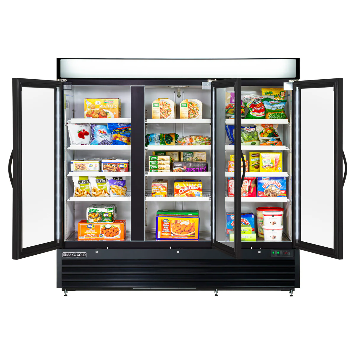 Maxx Cold Triple Glass Door Merchandiser Freezer - Image 4