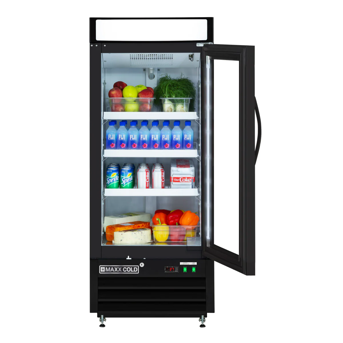 Maxx Cold Single Glass Door Merchandiser Refrigerator - Image 3