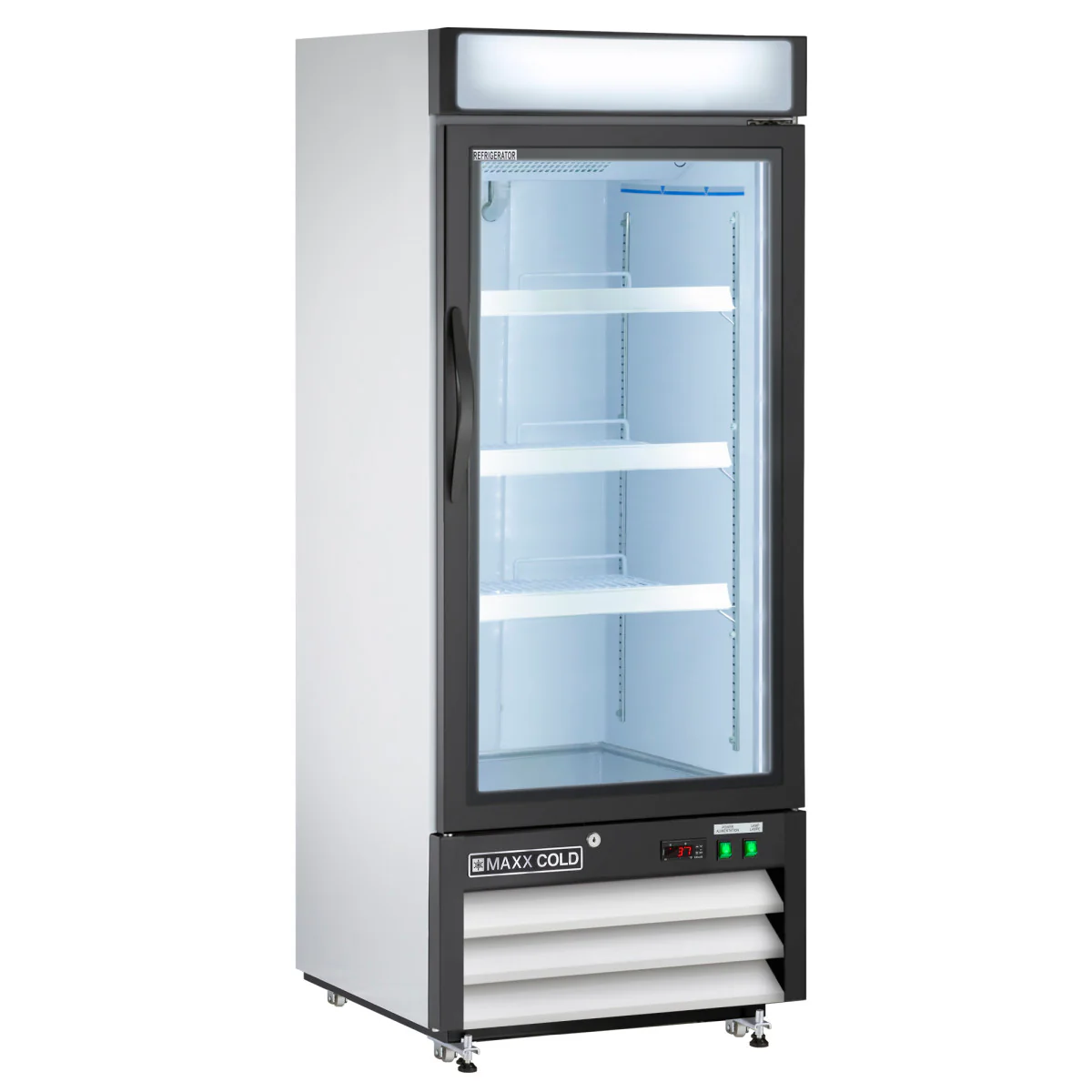 Maxx Cold Single Glass Door Merchandiser Refrigerator