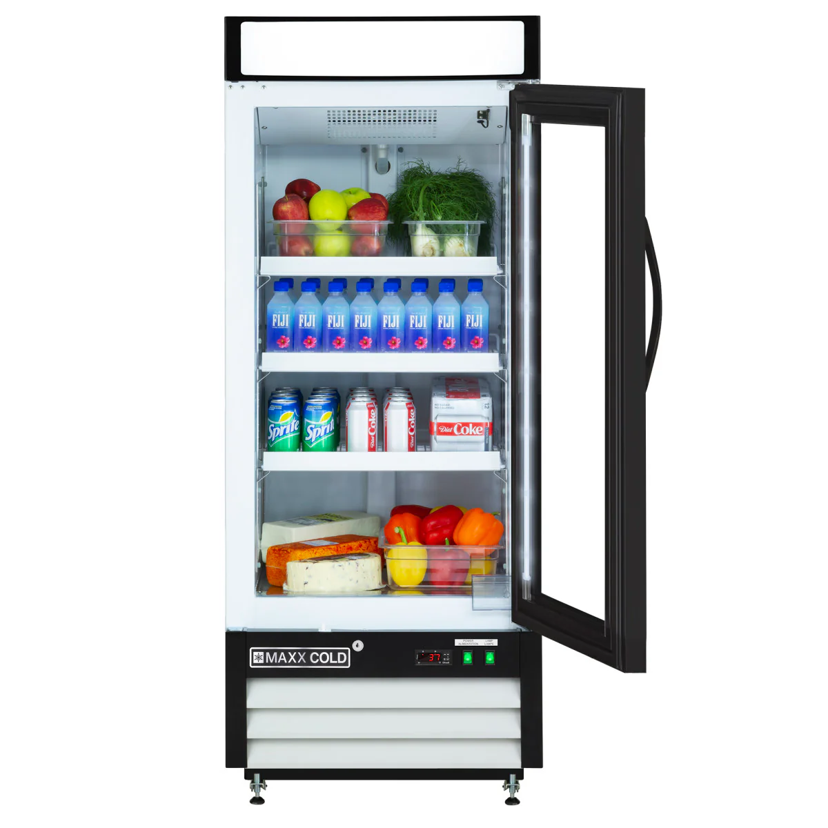 Maxx Cold Single Glass Door Merchandiser Refrigerator - Image 3
