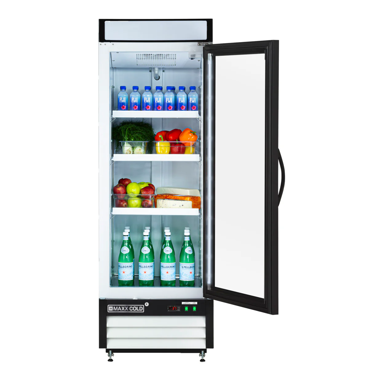 Maxx Cold 25" Glass Door Merchandiser Refrigerator, Free Standing, 16 Cu. Ft. - Image 3
