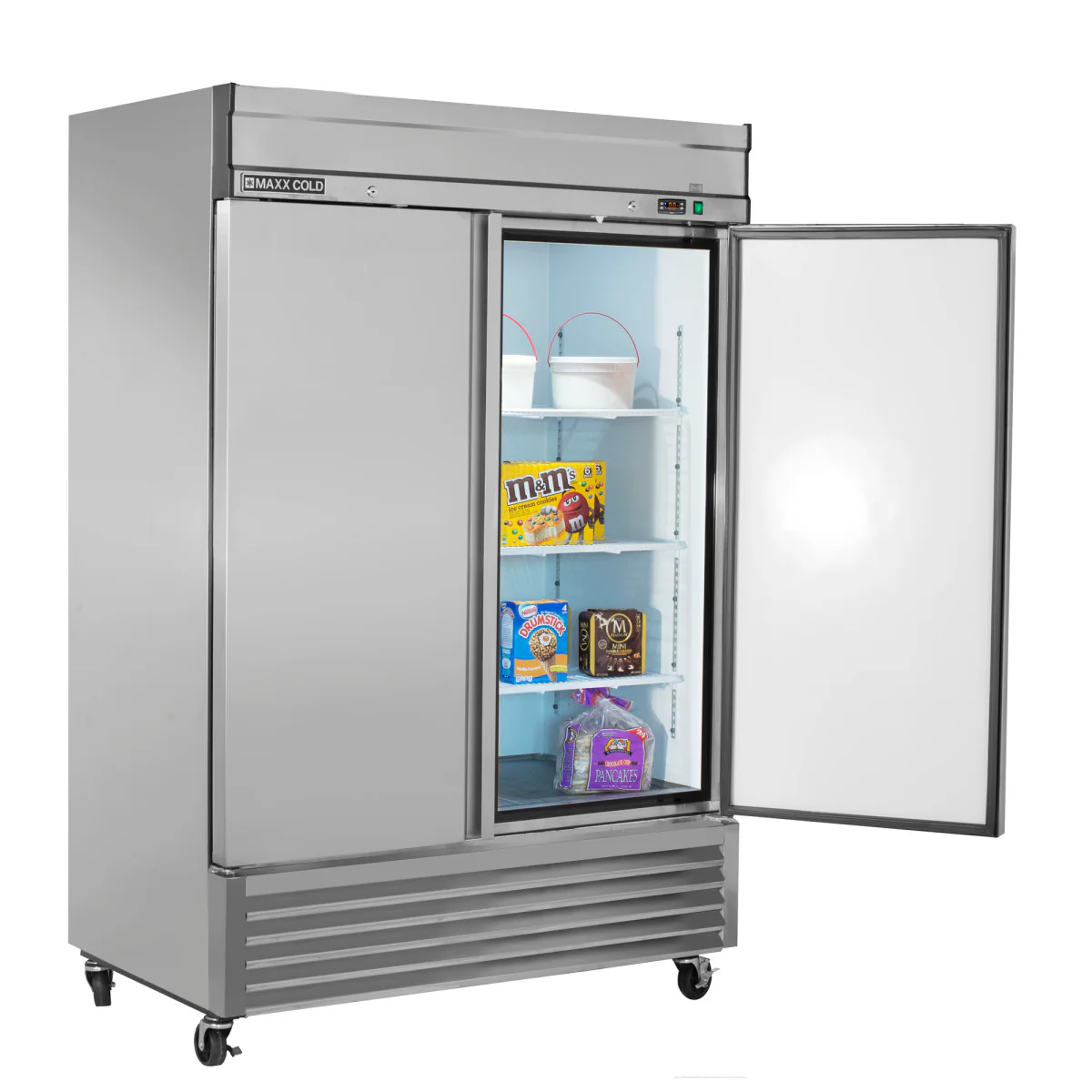 Maxx Cold Bottom Mount 2 Door Reach-In Freezer - Image 3