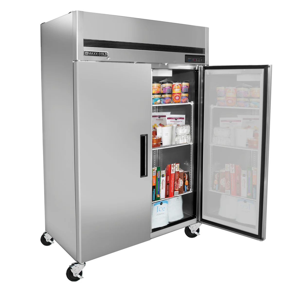 Maxx Cold Double Door Top Mount Reach-In Freezer - Image 3
