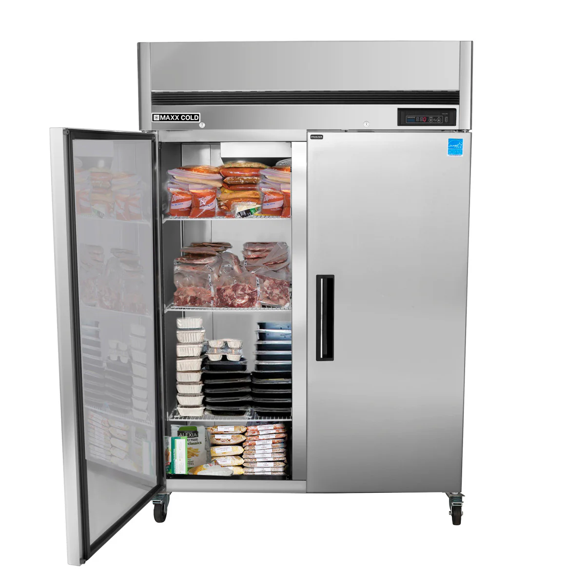 Maxx Cold Double Door Top Mount Reach-In Freezer - Image 5