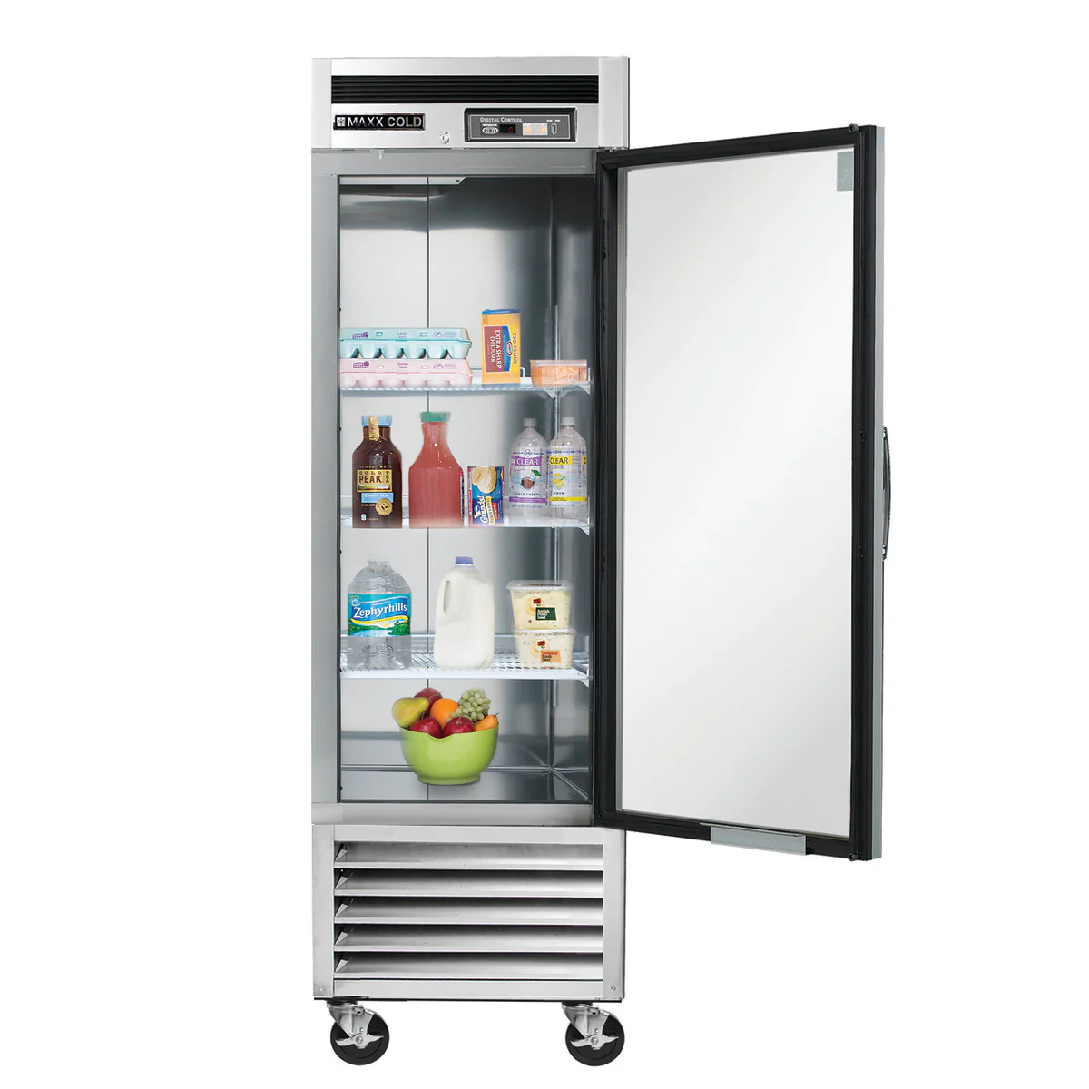 Maxx Cold Single Door Reach-In Bottom Mount Freezer - Image 4
