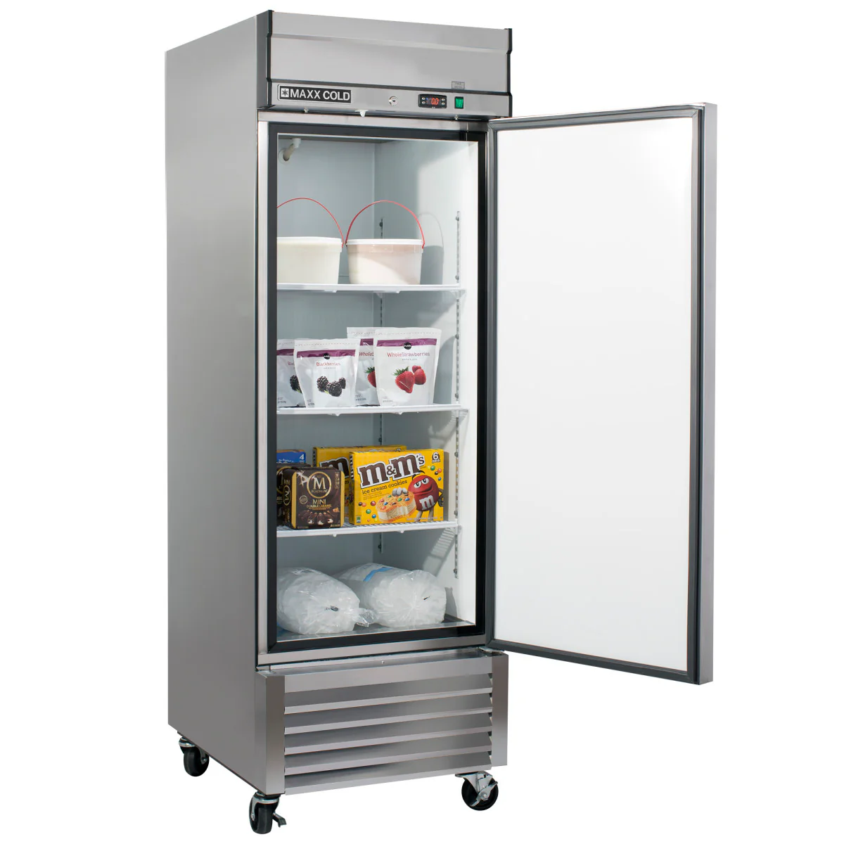 Maxx Cold Bottom Mount 1 Door Reach-In Freezer - Image 3