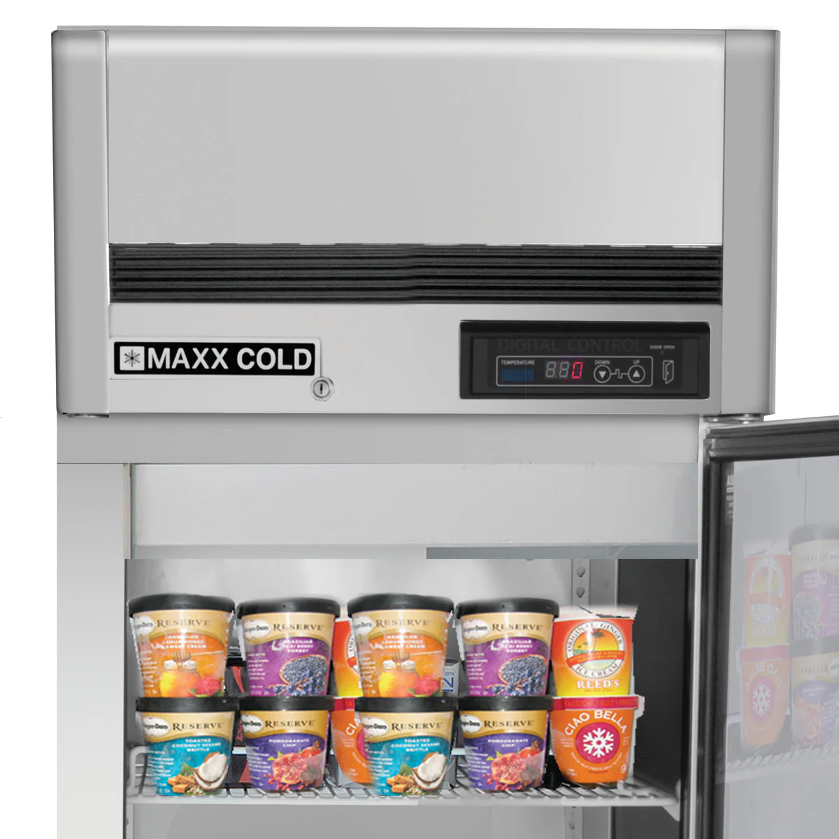 Maxx Cold Single Door Top Mount Reach-In Freezer - Image 5