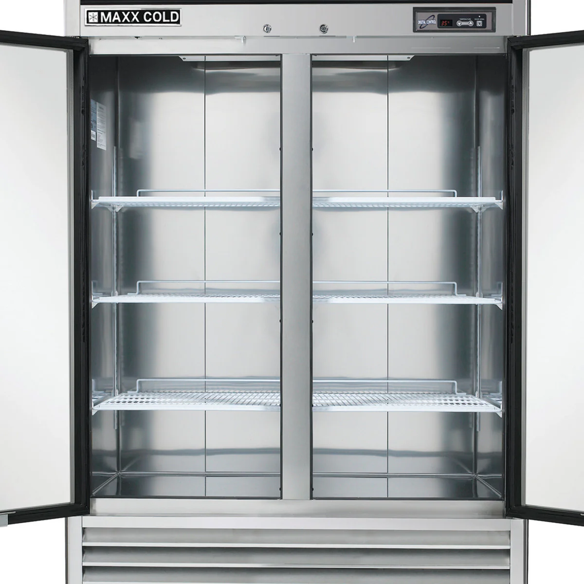 Maxx Cold Double Door Reach-In Refrigerator, Bottom Mount - Image 5