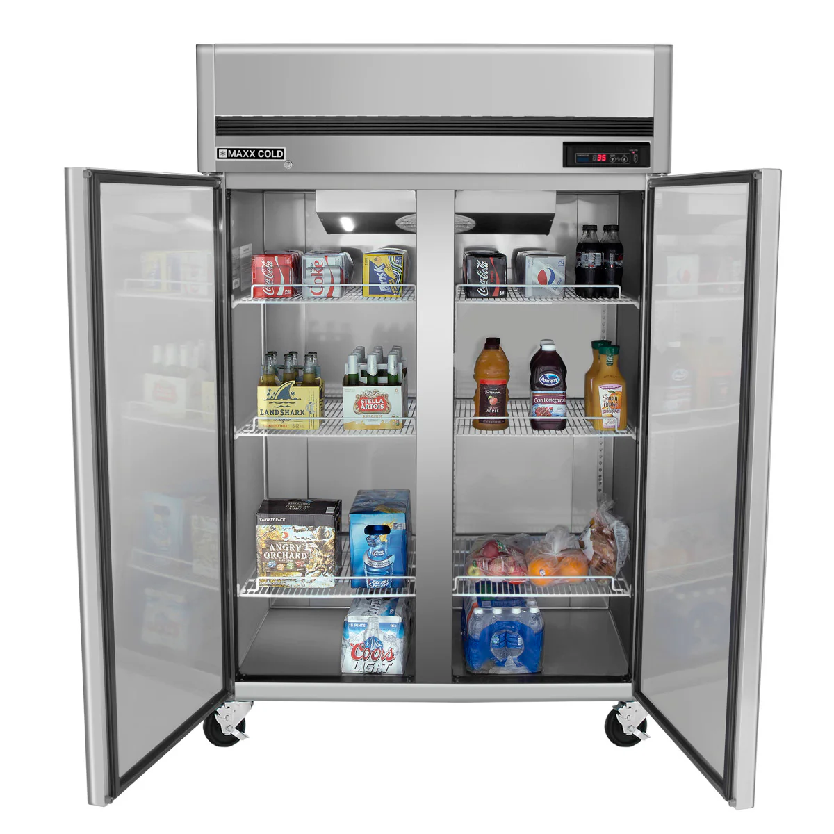 Maxx Cold Double Door Reach-In Refrigerator, Top Mount - Image 3