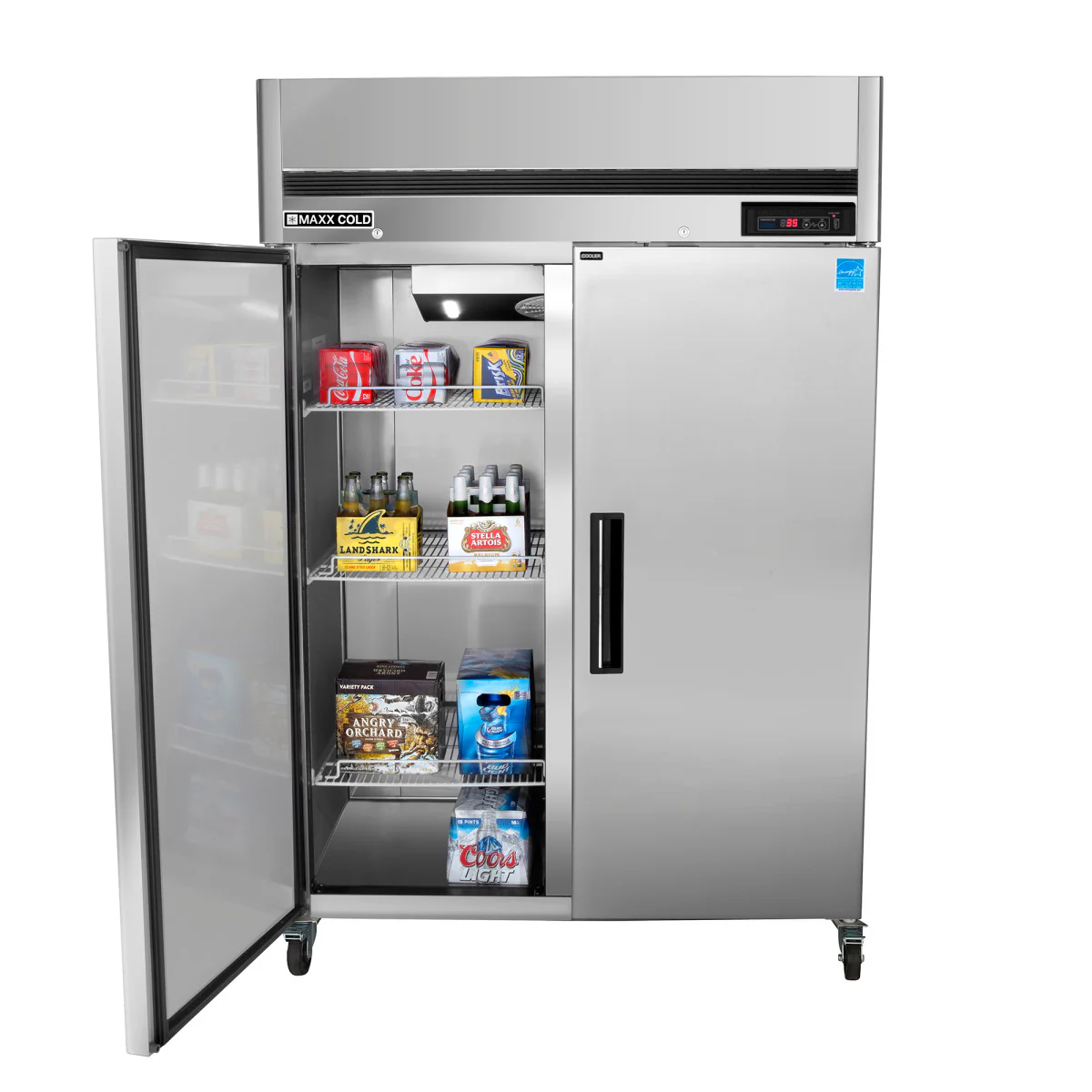 Maxx Cold Double Door Reach-In Refrigerator, Top Mount - Image 5