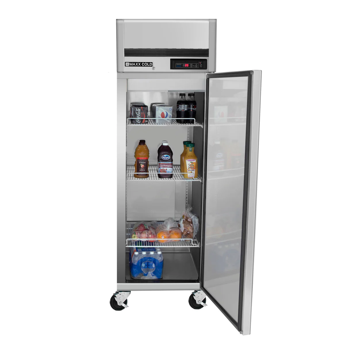 Maxx Cold Single Door Reach-In Top Mount Refrigerator - Image 4