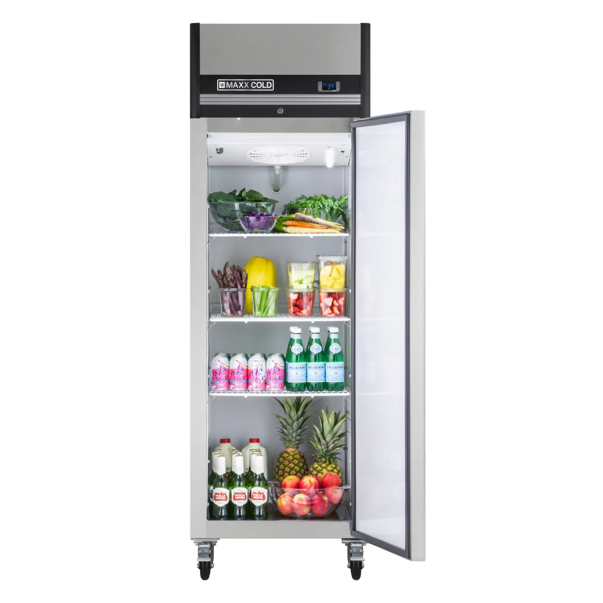 Maxx Cold X-Series Single Door Reach-In Refrigerator, Top Mount - Image 4