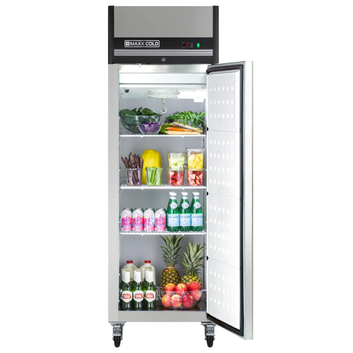 Maxx Cold X-Series Single Door Reach-In Refrigerator, Top Mount - Image 3